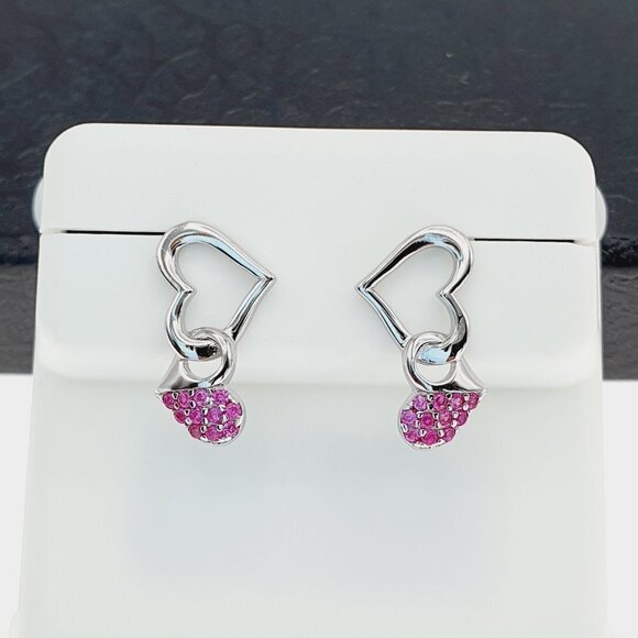 "925 sterling silver luxury CZ earrings for women/girls, Best for gift, RJUS2240 - Picture 6 of 10